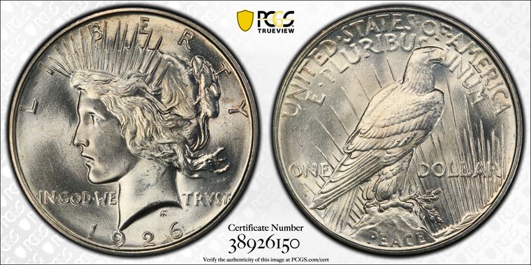 Cert 38926150 - Coin Image