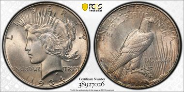 1934 $1 MS64