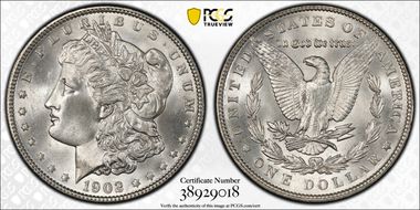 1902 $1 MS66