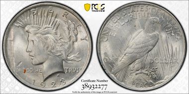 1923 $1 MS65