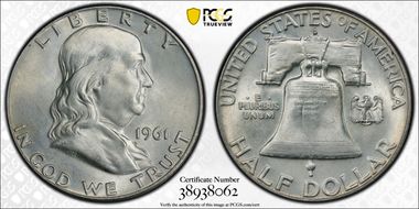 1961-D 50C MS64