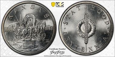 1961 SC$1 HK-586, Kansas Statehood MS67