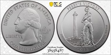 2013-P 25C Perry's Memorial NP  5 oz Silver SP69