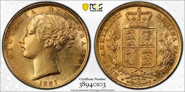 1881-S Sov S-3855B Shield MS63