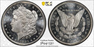 1883-CC $1 MS64DMPL