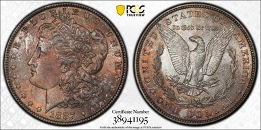 1887 $1 MS64
