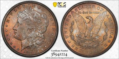 1887 $1 MS64