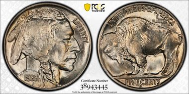 1935-S 5C MS66