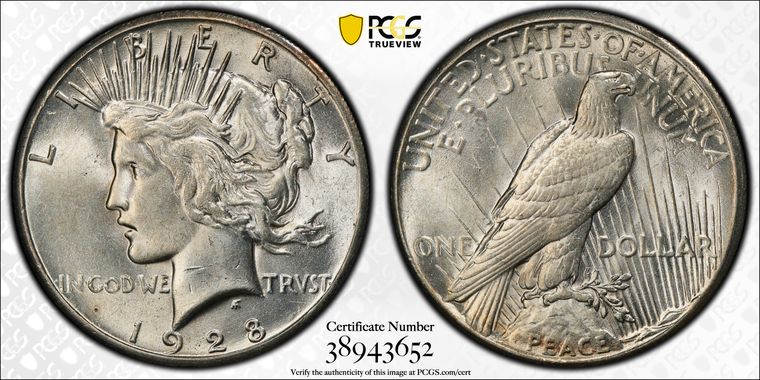 Cert 38943652 - Coin Image