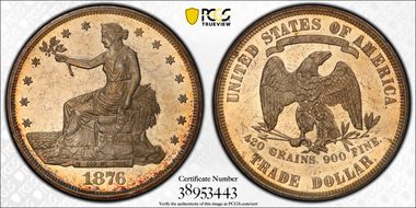 1876 T$1 Type-I/II MS62PL