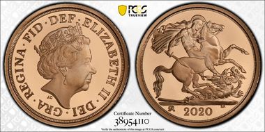 2020 1/2 Sov S-SB9C George III Privy PR70DCAM