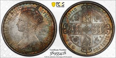 1874 Florin S-3893 MS65