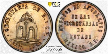 1963 Medal Grove-844a Silver SP64