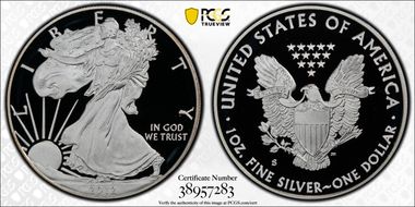 2012-S $1 Silver Eagle  75th Anniversary SF Mint Set PR70DCAM