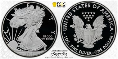 2012-S $1 Silver Eagle  75th Anniversary SF Mint Set PR69DCAM
