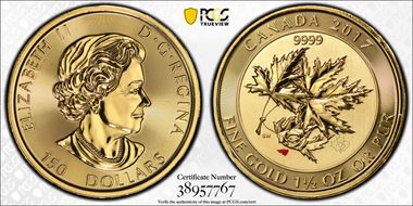 2017 $150 Maple Leaf MS68