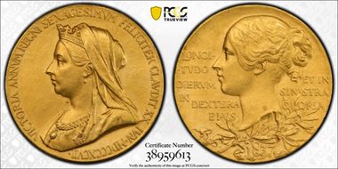 1897 Medal Eimer-1817b Matte Au SP62