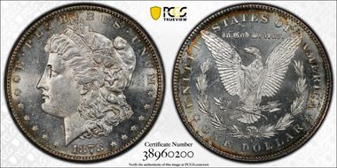 1878-S $1 MS62