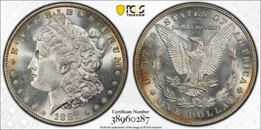 1887/6 $1 MS66+