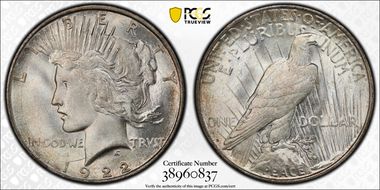 1922-D $1 MS66