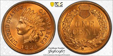 1884 1C MS66RD