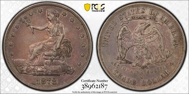 1878-S T$1 Trade XF40