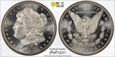 1883-CC $1 MS66+ PL