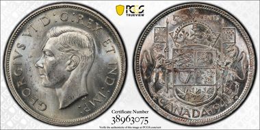 1941 50C Narrow Date MS65