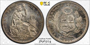 1907-FG 1/5 Sol MS63