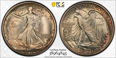 1916-S 50C MS66