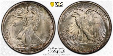 1917 50C MS67