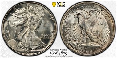 1937-D 50C MS67+
