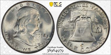 1952-D 50C FS-401 "Booger" Variety MS64FBL