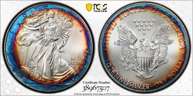 2014 $1 Silver Eagle MS67