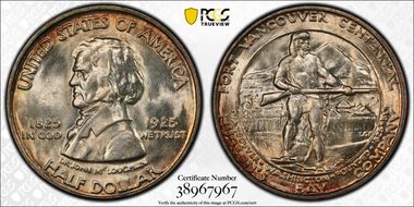 1925 50C Fort Vancouver MS66