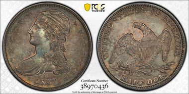 1839-O 50C AU53