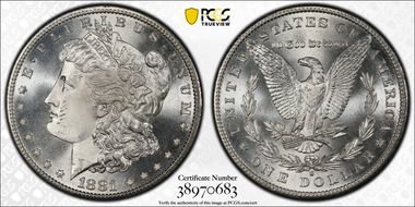 1881-S $1 MS67
