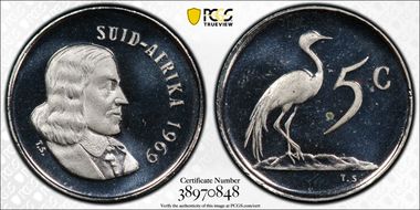 1969 5C Afrikaans PR66DCAM