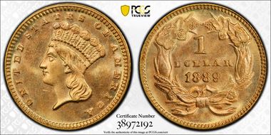 1889 G$1 MS66