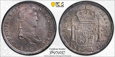 1821-Zs RG 8 R Calico-1465 AU58