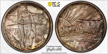 1926-S 50C Oregon MS67+