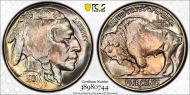 1931-S 5C MS66+