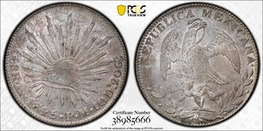 1845-Go PM 8 R Go28 MS63