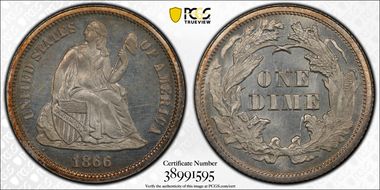 1866 10C MS66