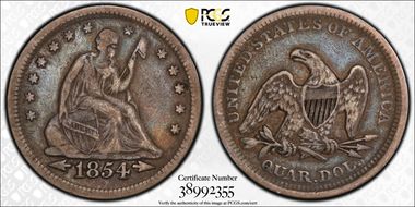 1854 25C VF30