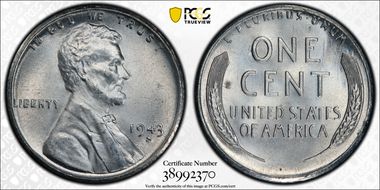 1943-S 1C MS66