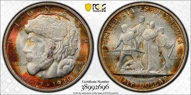 1936 50C Elgin MS67+