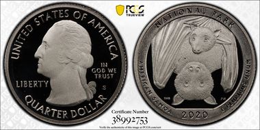 2020-S 25C American Samoa NP First Strike PR70DCAM