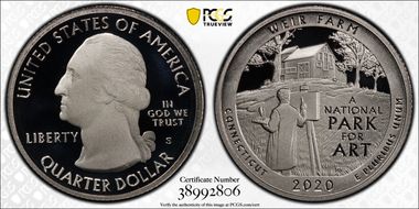 2020-S 25C Weir Farm NP First Strike PR70DCAM