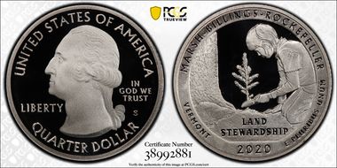2020-S 25C Marsh-Billings-Rockefeller NP First Strike PR70DCAM